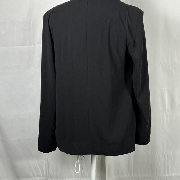 NWT Cartonnier Anthropologie Black Drape Waterfall Blazer (Size S) boho work - Picture 3 of 7